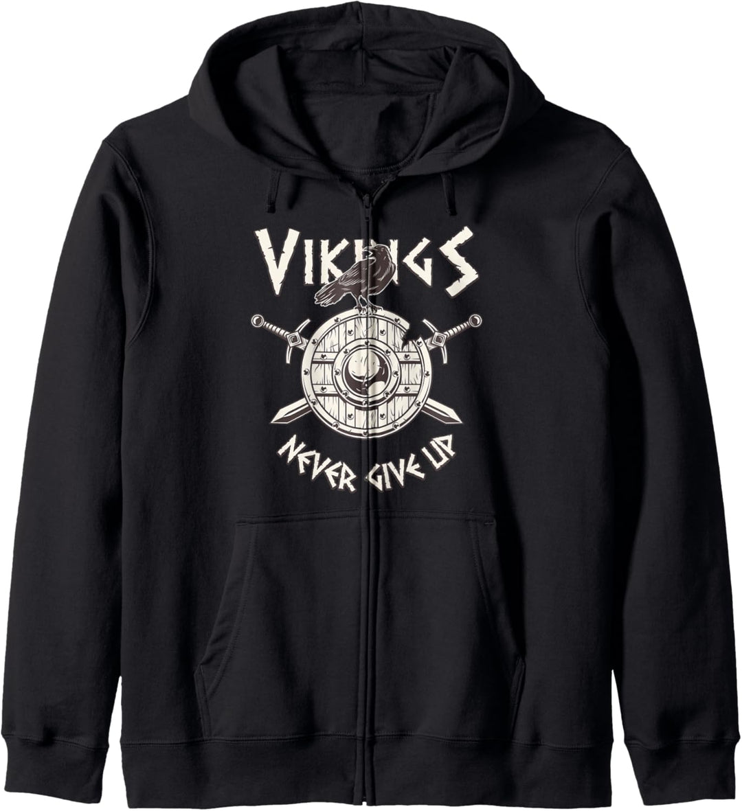 Wikinger geben niemals auf - Vikings Never Give Up Kapuzenjacke