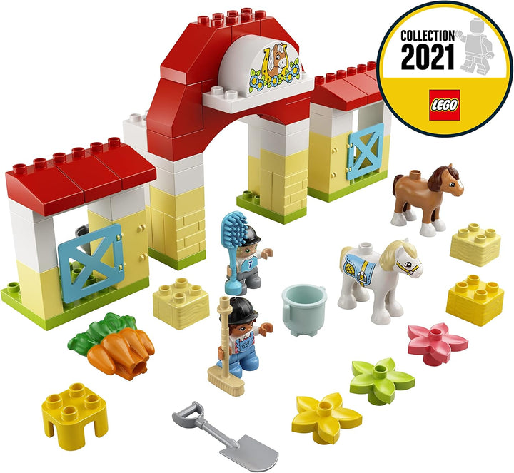 LEGO 10951 DUPLO Town Pferdestall und Ponypflege Single, Single