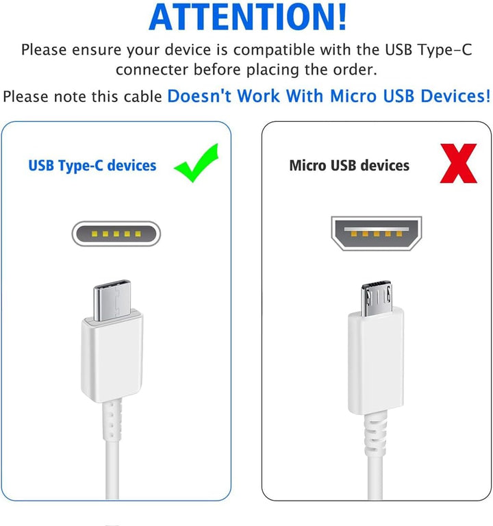 USB Ladegerät Schnellladegerät mit USB C Ladekabel 1,5m Für Samsung Galaxy S22 S21 S20 S10 S9 S8 A16