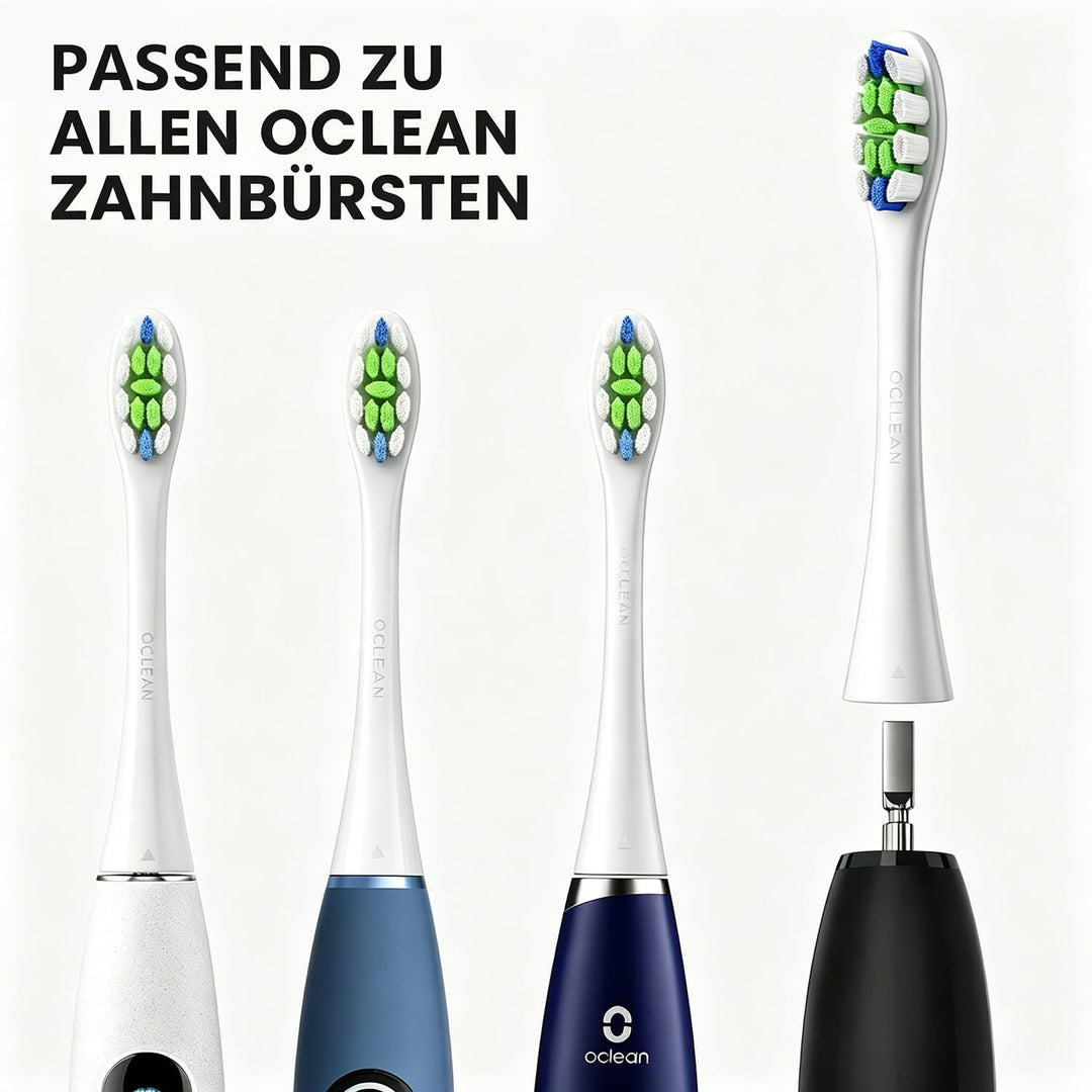 Oclean Bürstenköpfe, Clean Brush Head W06, 6PCS Elektrische Zahnbürstenköpfe, Kompatibel mit Allen Z
