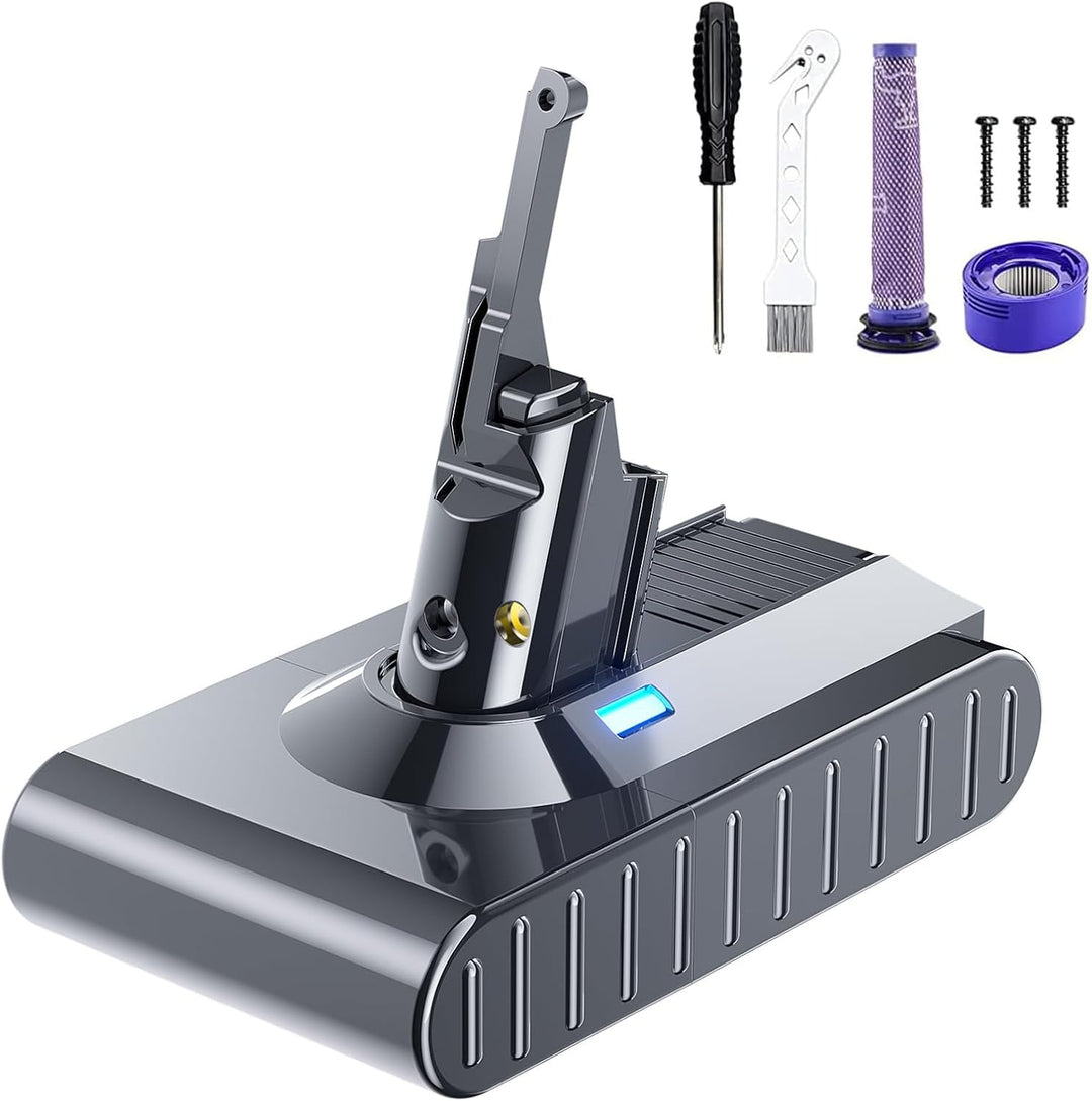 8000mAh Akku für Dyson V8 SV10 Ersatzakku für Dyson V8 Akku Serie kabelloser Staubsauger, V 8 Absolu