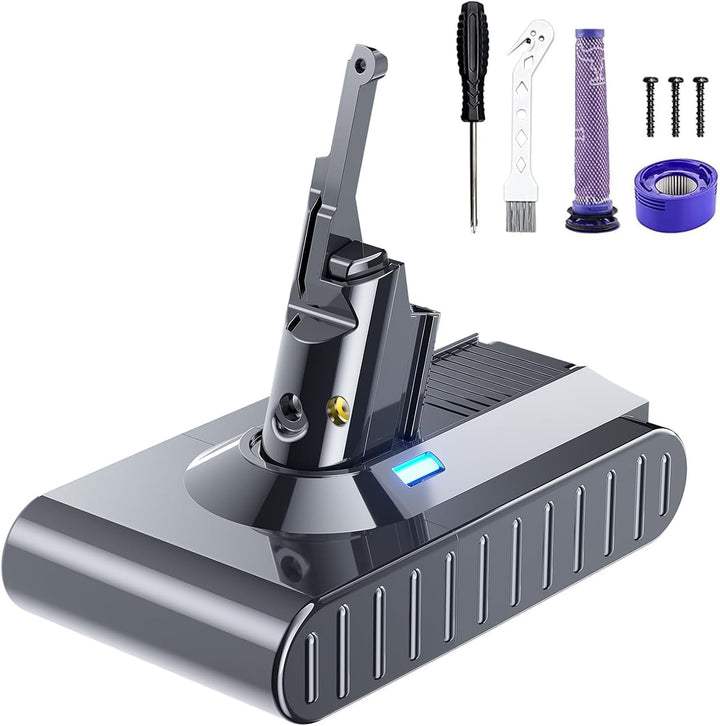 8000mAh Akku für Dyson V8 SV10 Ersatzakku für Dyson V8 Akku Serie kabelloser Staubsauger, V 8 Absolu