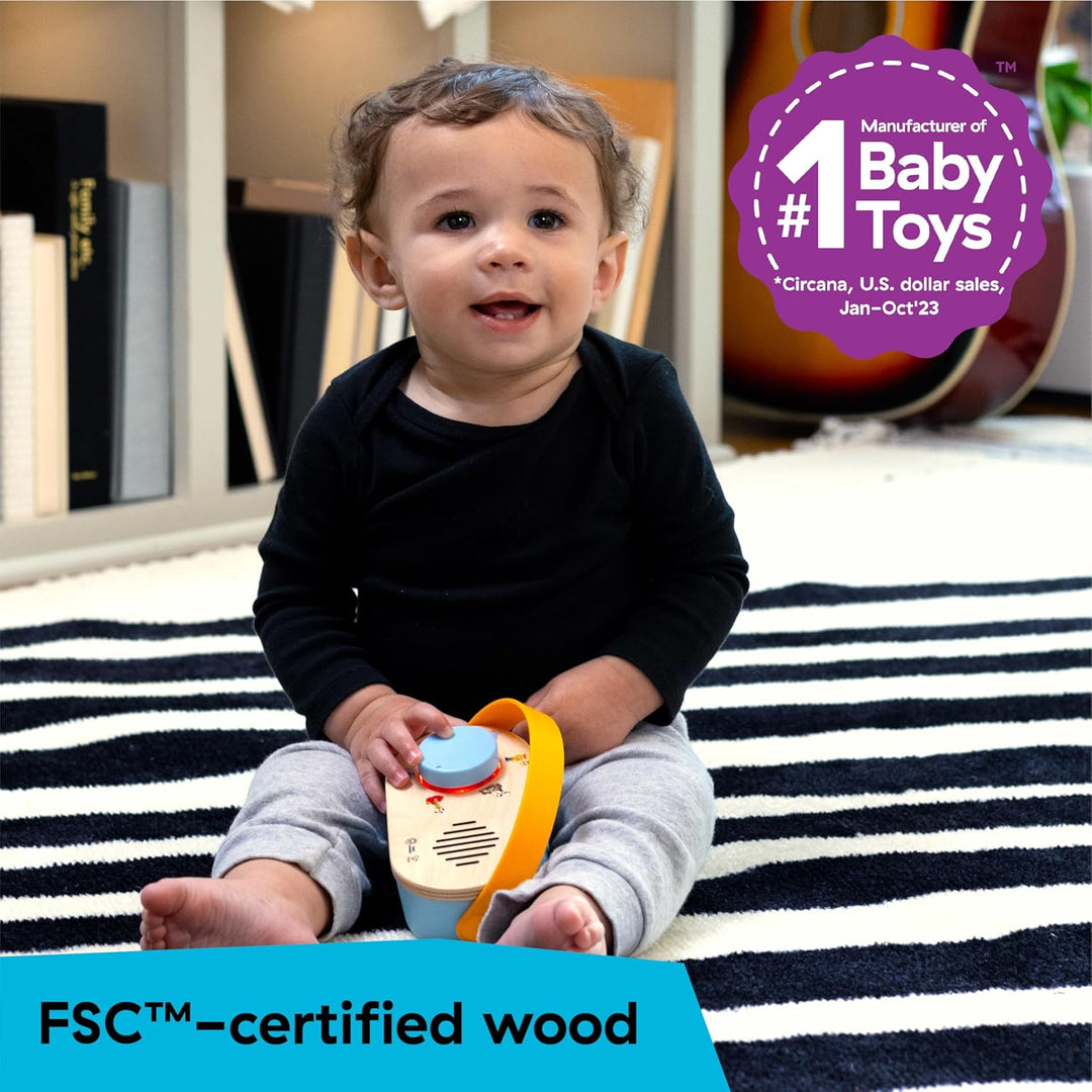 Baby Einstein, Hape Discovery Radio Spielzeugradio – Montessori-inspiriertes Baby-Radio Ab 6 Monaten