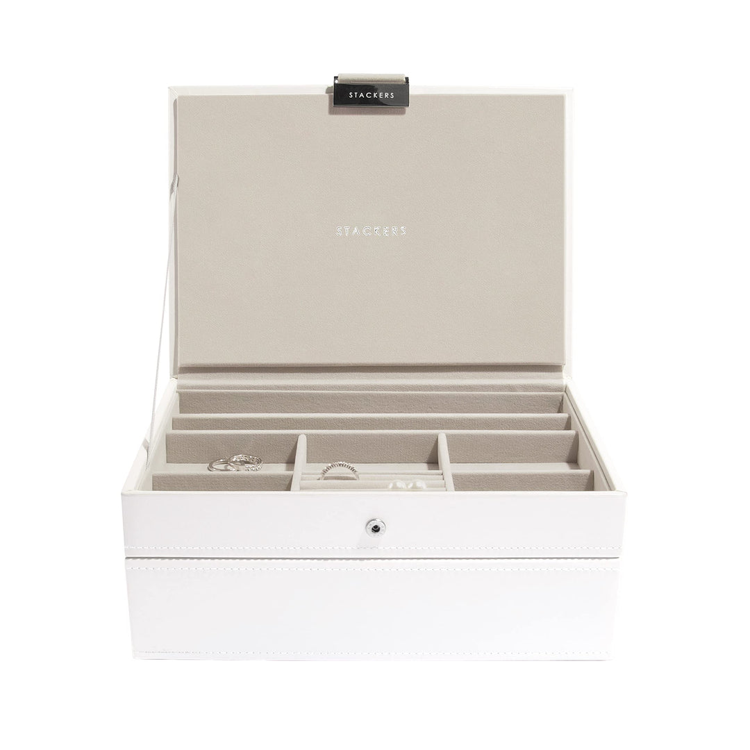 Stackers Weiss Klassisch Schmuckschatulle - 2 White, White