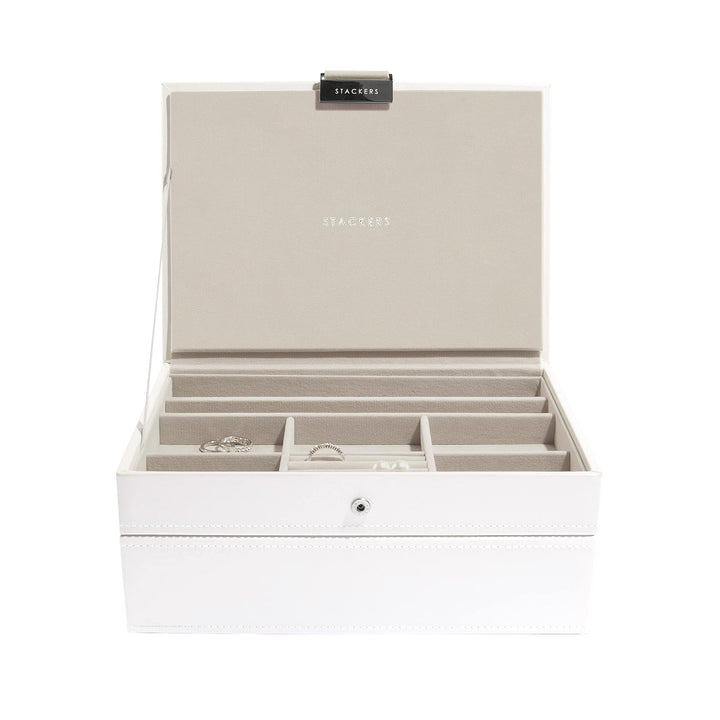 Stackers Weiss Klassisch Schmuckschatulle - 2 White, White