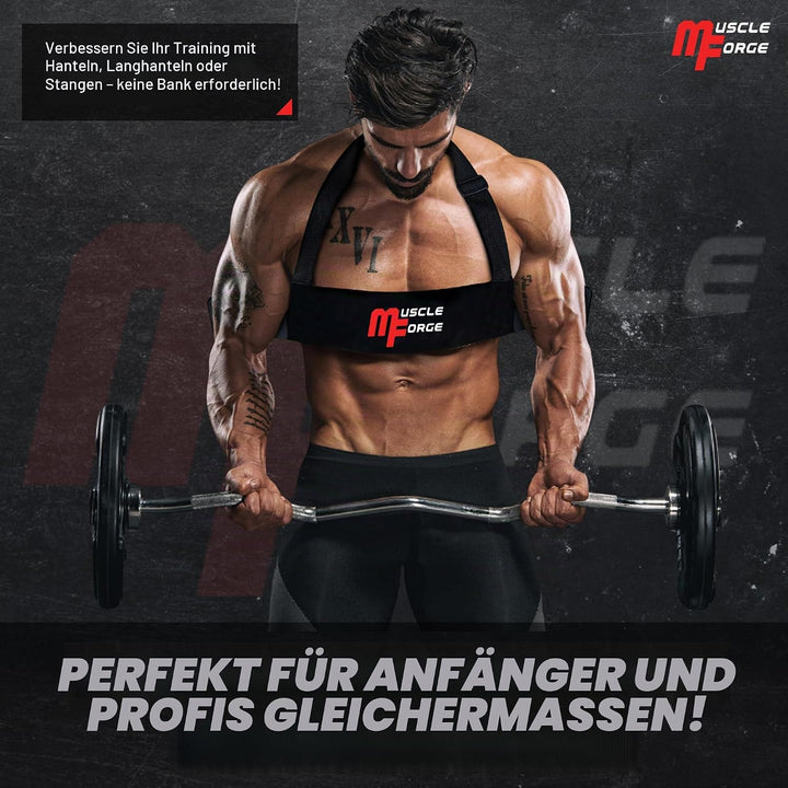 MuscleForge® Bizeps-Trainer Arm Blaster, Bizeps Isolator für eine optimale Isolierung der Bizeps und