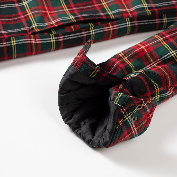 Coevals Club Herren Flanell Jacke Hemd Sherpa Holzfällerhemd Flanellhemd Langarm Kariertes Druckknöp
