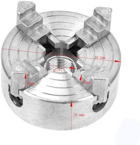drechsel spannfutter + 4 Backenfutter Z011A, 4-Backenfutter aus Zinklegierung für Mini-Metalldrehmas