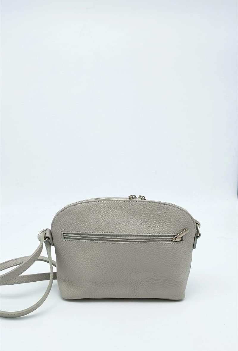 Puccio Pucci Womens TRLBC100078 Ledertasche, Hellgrau