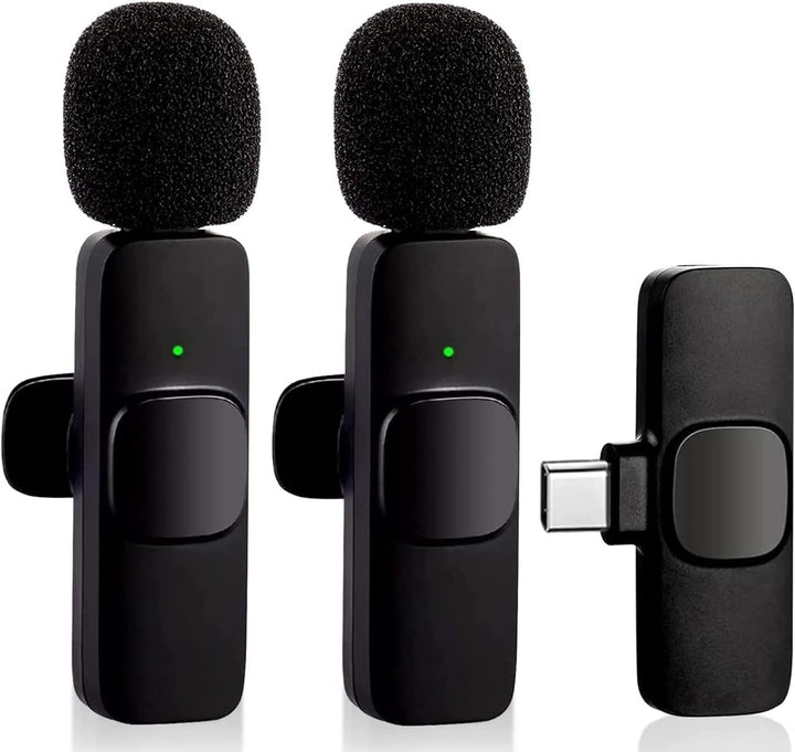 Kabelloses Lavalier-Mikrofon, universell, (Android, PC, Apple) – Clip für Interviews Youtube Faceboo
