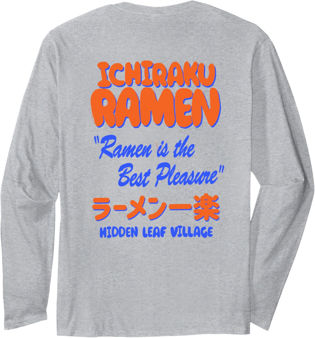 Naruto Shippuden Ichiraku Ramen Hüpfschrift Langarmshirt