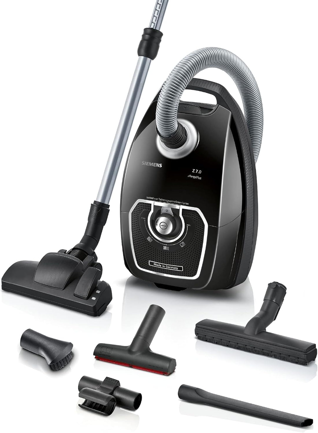 Siemens Staubsauger mit Beutel Z7.0 VSZ7X500, ideal für Allergiker, Hygiene-Filter, extrem leise, Bo