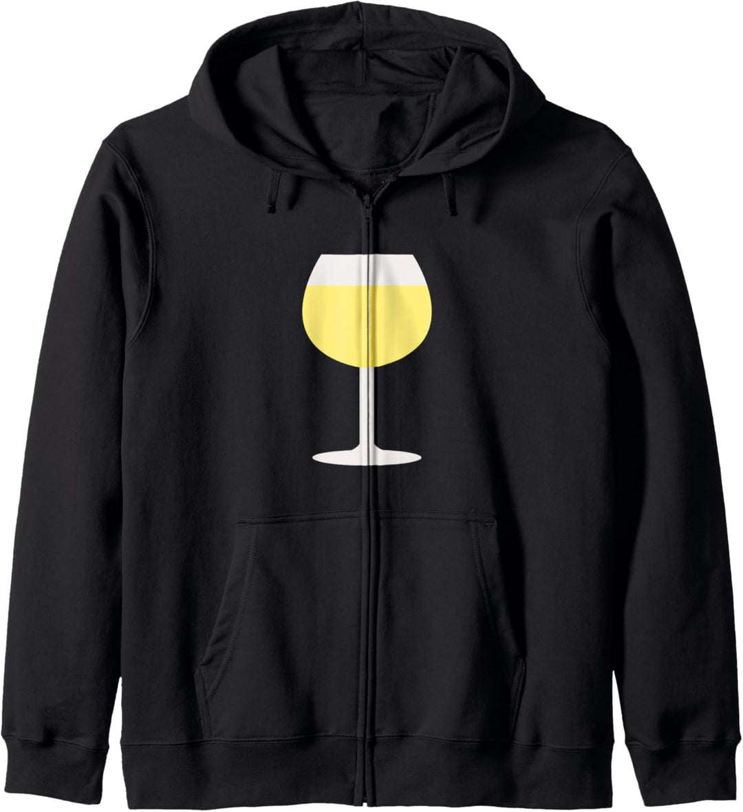 Glas von Weisswein Kapuzenjacke