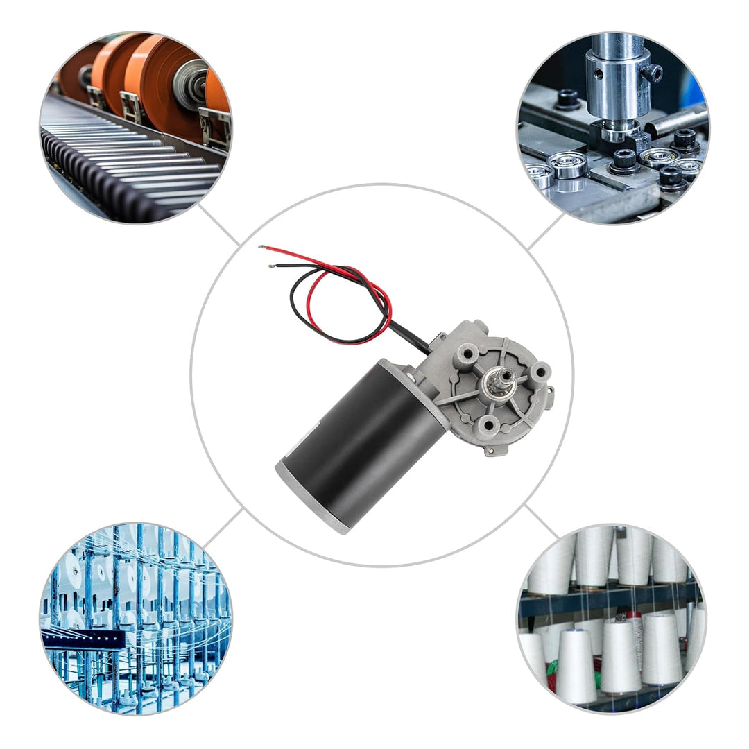Links montierter DC-Getriebemotor 80W 24V 220U/min Hohes Drehmoment Original-Halbleiterchips der Mes