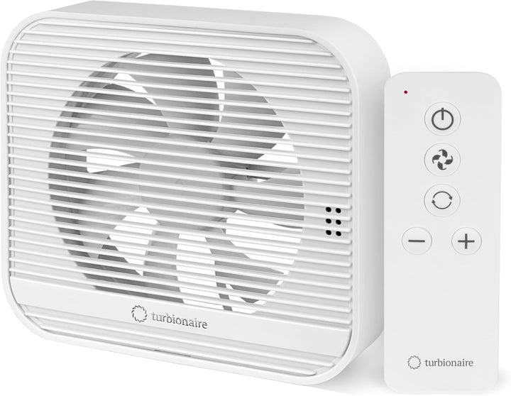 Turbionaire Axio 1012 R Badlüfter, 5 Geschwindigkeiten + Boost, Fernbedienung, Multifunktionale, DC-