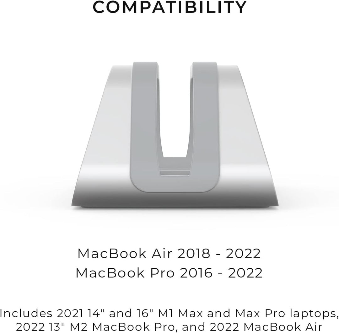HumanCentric Vertikaler Laptop-Ständer für MacBook, kompatibel mit MacBook Pro Ständer, MacBook Air