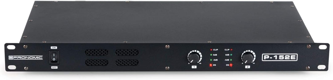 Pronomic P-152E MKII Endstufe - 2-Kanal Endstufe - Leistung RMS/4 Ohm: 2x 150 Watt - Besonders geeig