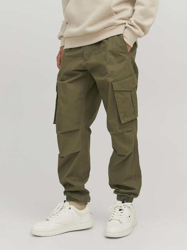 JACK & JONES Male Cargo-Hose Relaxed Fit Cargo-Hose M Olive Night, M Olive Night