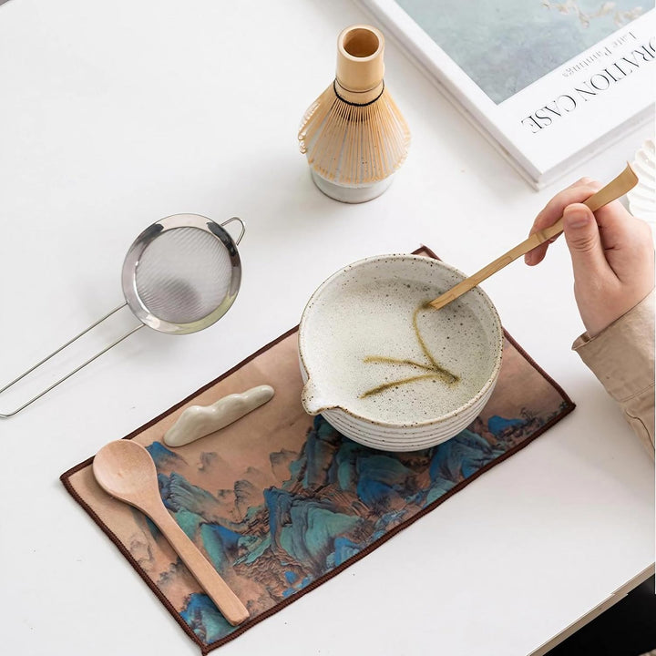 Matcha Set – Macha Tea Set 8 StüCk Matcha Tee Set Mit Matcha Besen Matcha Schale Matcha Sieb Schaufe