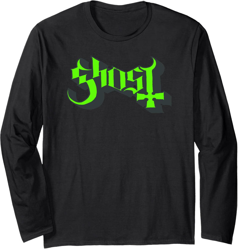 Ghost – Ghost Green Logo Langarmshirt