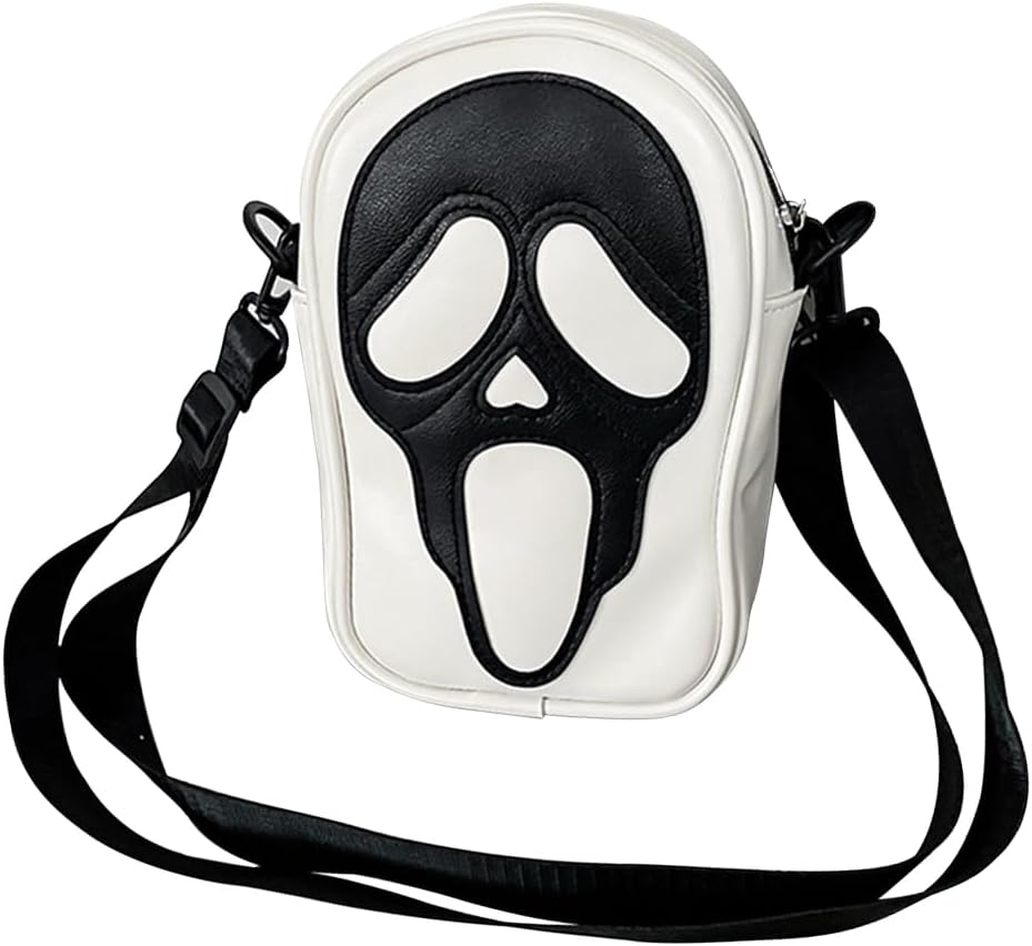 PORRASSO Ghost Umhängetasche Damen Schultertasche Crossbody Bag Paare Messenger-Tasche für Halloween