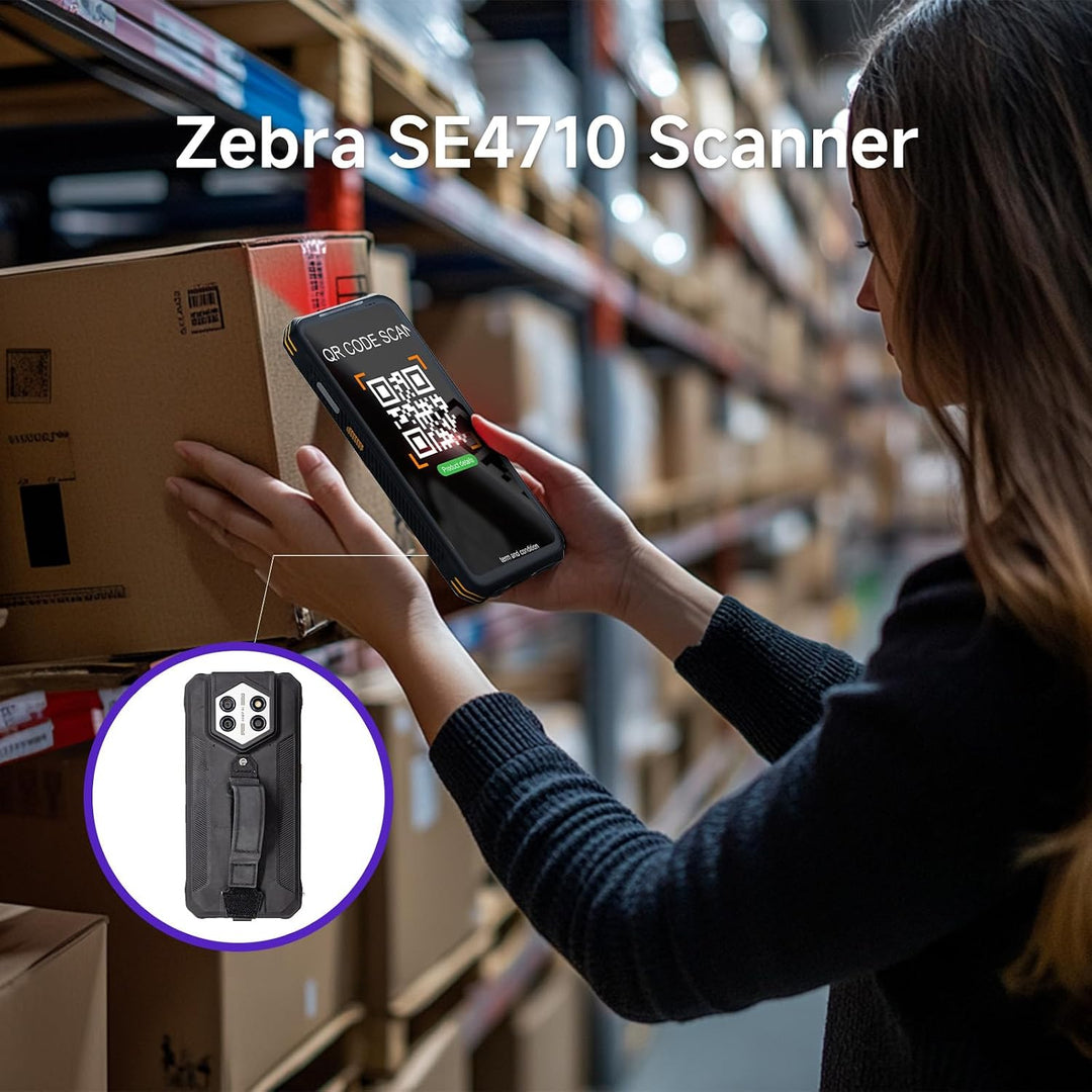 Android 14 Barcode Scanner H68T - Zebra SE4710 Scan-Engine Mobil PDA, 8GB+128GB IP68 Robustes Datent