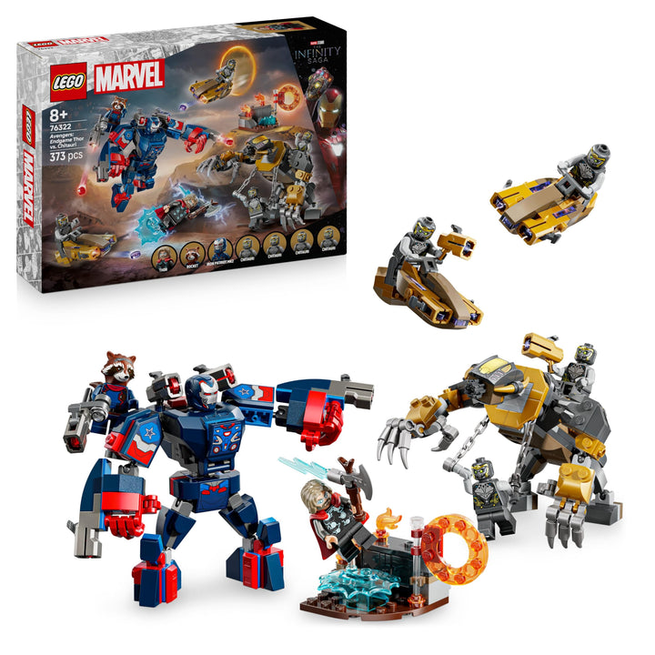 LEGO ǀ Marvel Avengers: Endgame Thor vs. Chitauri Bauset - Superhelden Action mit dem Iron Patriot M