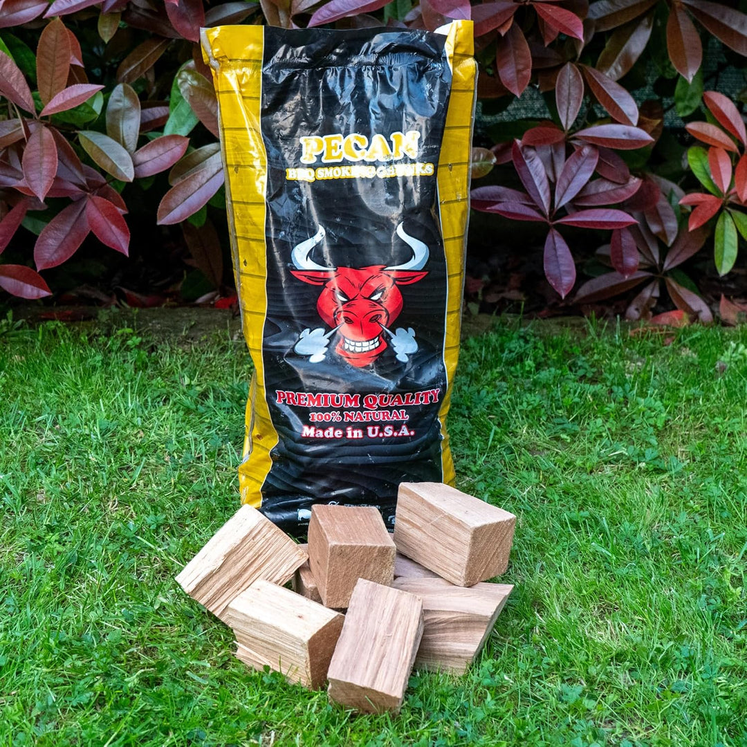 TORO - Chunks Pecan für Smoker und Grills, amerikanische Walnuss-Essenz, ideal für Rind, Huhn, Fisch
