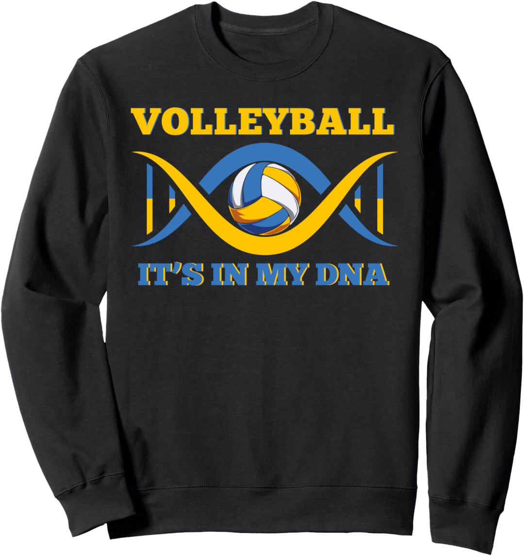 Volleyball Spruch Its in my DNA Girl Volleyball Sweatshirt