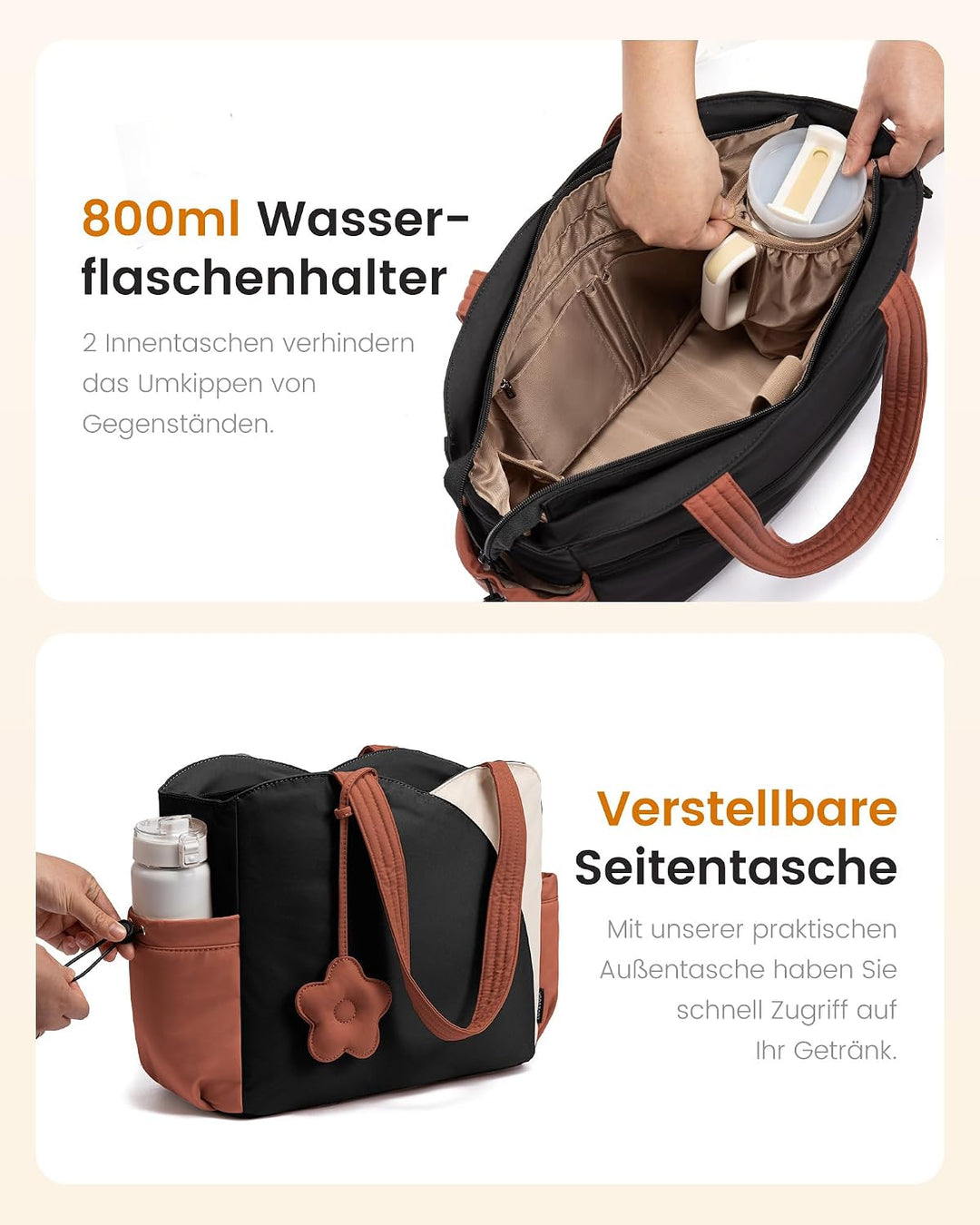 LOVEVOOK Shopper Tasche Damen, Tote Bag Handtaschen Gross Schultertasche | Leicht Puffer, Süss Trage