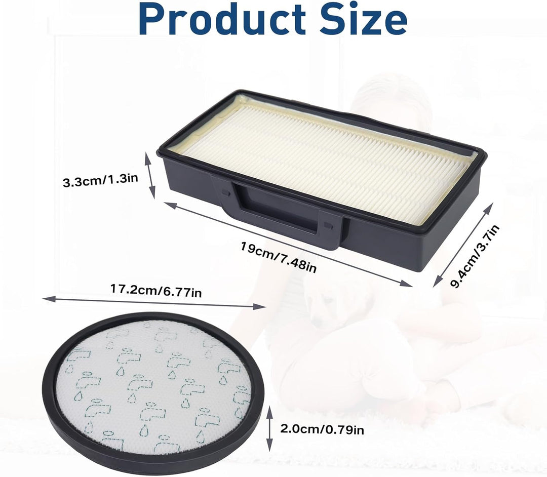 2 Stück Filter für Rowenta X-Trem Power Cyclonic RO69xx und RO72xx Serie,RO6941EA,RO6963EA, RO6921EA