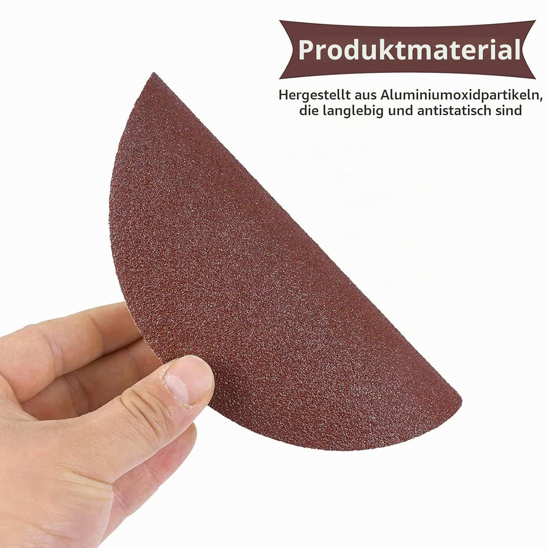 150mm Schleifscheiben(40 80 120 240 Körnung), 150mm Schleifpapier 6 inch Schleifblätter für Holz Hol