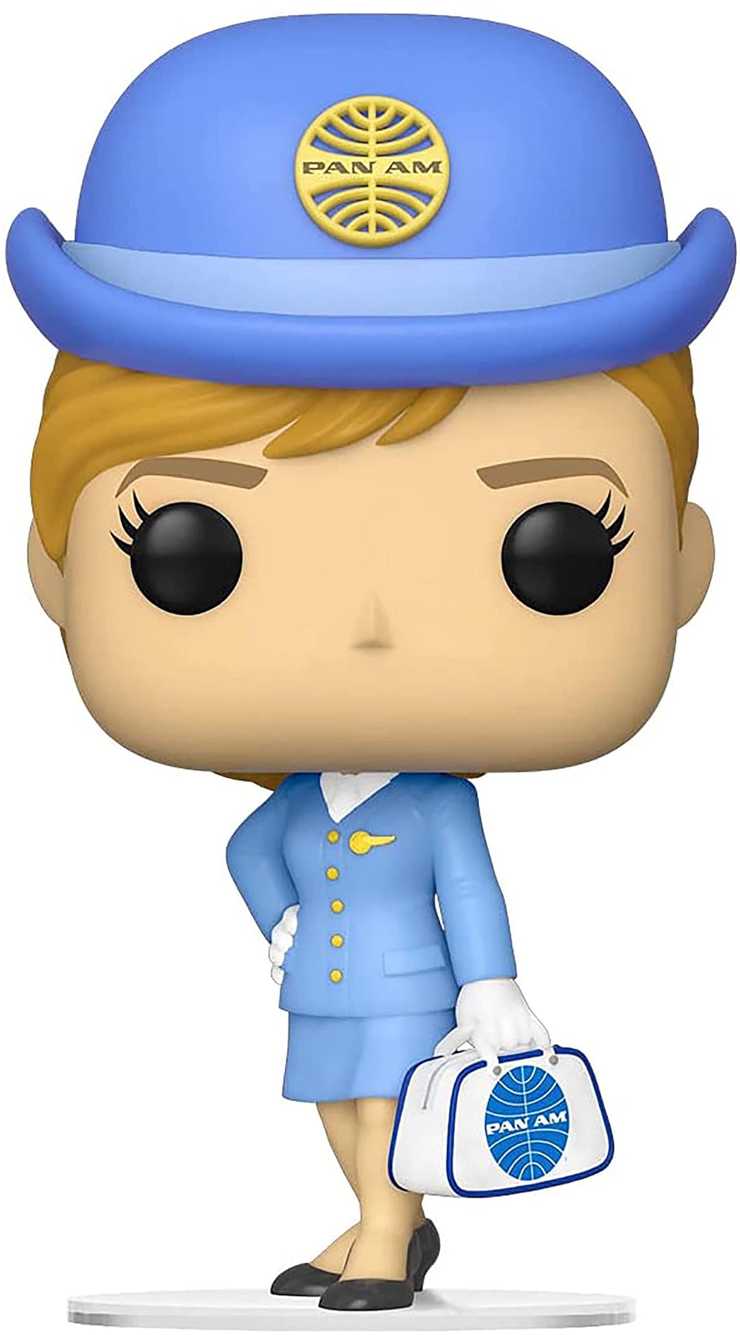 Funko POP! Ad Icons: Pan Am Stewardess Am - Stewardess1 - Weiss Bag - Pan-Am - Vinyl-Sammelfigur - G