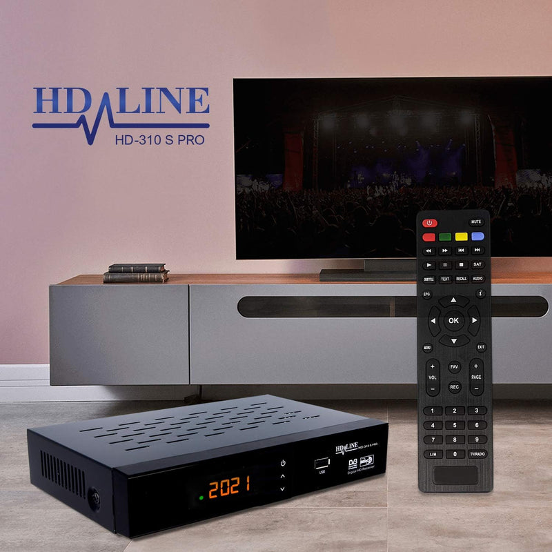 hd-line 310S PRO Receiver Satellit HD Digitaler Satelliten Receiver HDMI DVB S2 Receiver für Sat HD