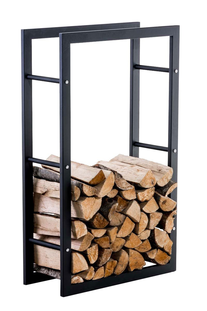 CLP Kaminholzregal Keri V3 I Kaminholzhalter Aus Metall In Schwarz Matt I Ohne Rückwand I In 8 Gröss