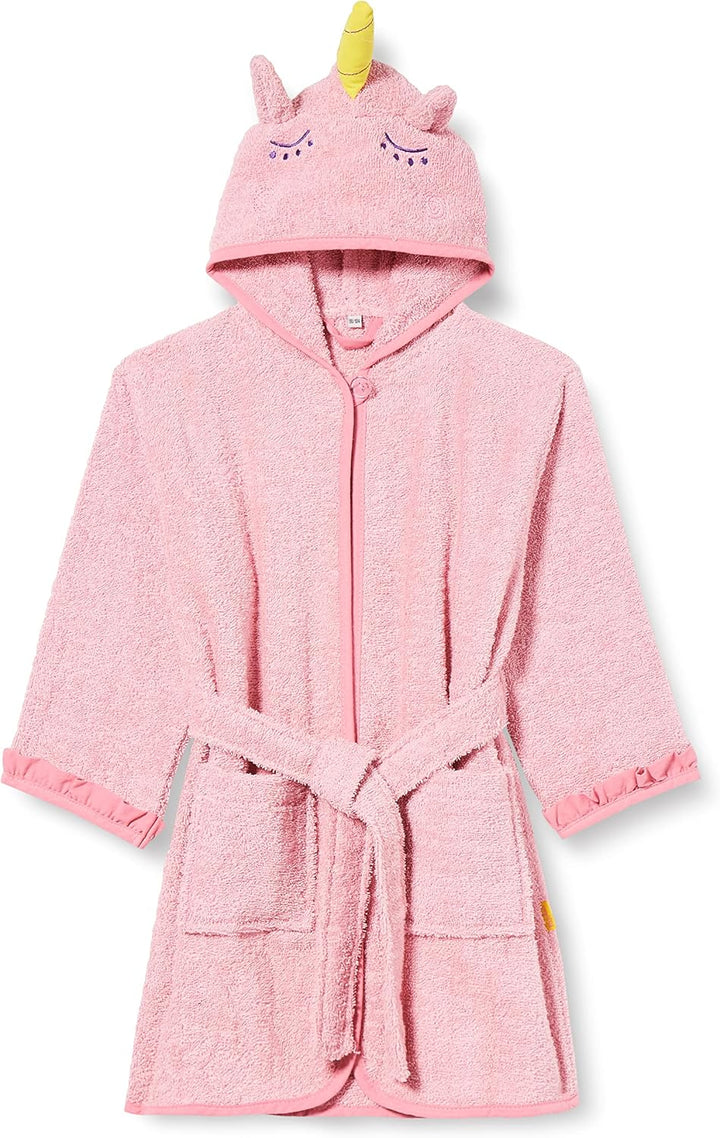 Playshoes Unisex Kinder Frottee-Bademantel Morgenmantel 86-92 Einhorn, 86-92 Einhorn