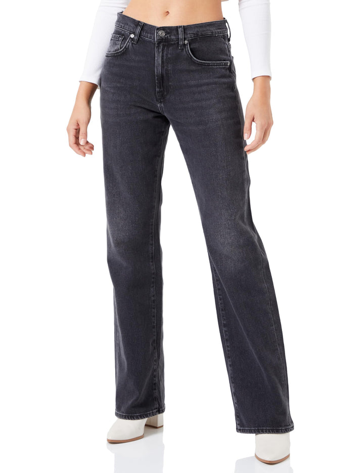 7 For All Mankind Damen Jeans 32 Schwarz, 32 Schwarz