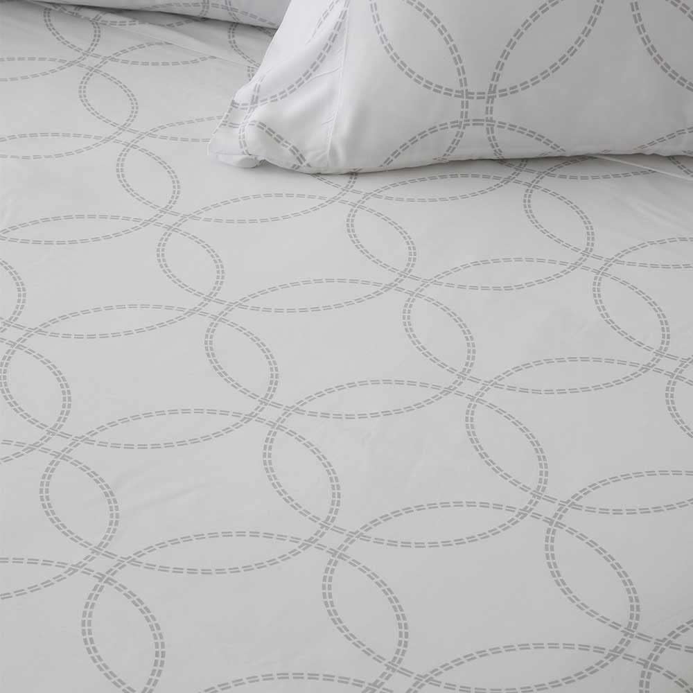 COTTON ARTean Bettwäsche-Set aus Bambus, Modell Fuji organisch und hypoallergen, 150 x 190/200 cm, G