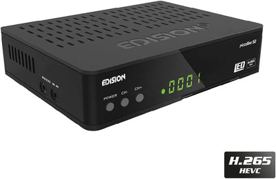 Edision Piccollino S2 Full HD Satelliten-Receiver FTA HDTV DVB-S2 (HDMI, USB 2.0,Scart,Display,CA,LA