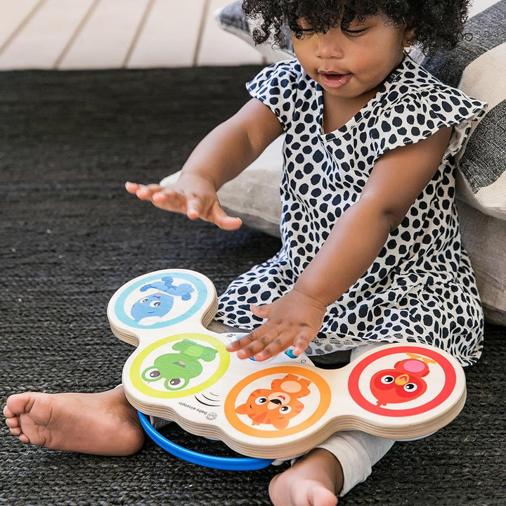 Baby Einstein Hape Magic Touch Trommel, hochwertiges Musikspielzeug aus Holz, ab 6 Monaten, Magic To