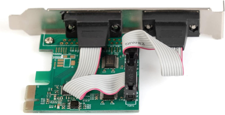 DIGITUS IO-Karte - PCIe - Serielle Schnittstellen-Karte - 2-Port DSUB-9 - Chipsatz ASIX99100 IO-Kart