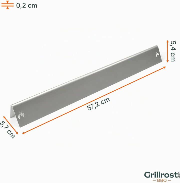 Grillrost.com Das Original Edelstahl Aromaschienen für Weber Spirit - 300er Baureihe bis 2012 - Regl