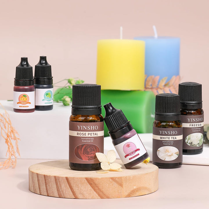 Sojawachs kerzen Selber Machen Set, DIY-Kerzenherstellungszubehör mit Docht, Aufklebern, Kerzenglas,