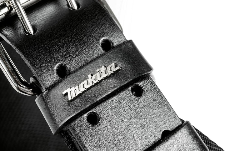 Makita E-15693 Schwerlast Ledergürtel schwarz, 138 cm lang, Ledergürtel aus Rindsleder, Echtleder, 4