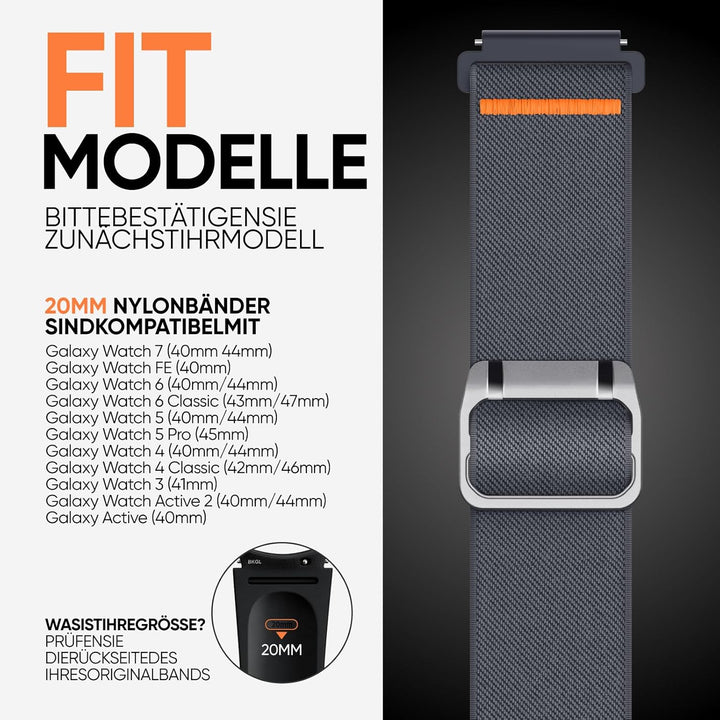 Suitisbest Sport Armband Kompatibel mit SAMSUNG Galaxy Watch Armband, Galaxy Watch 7/FE/5/6/4 Watch