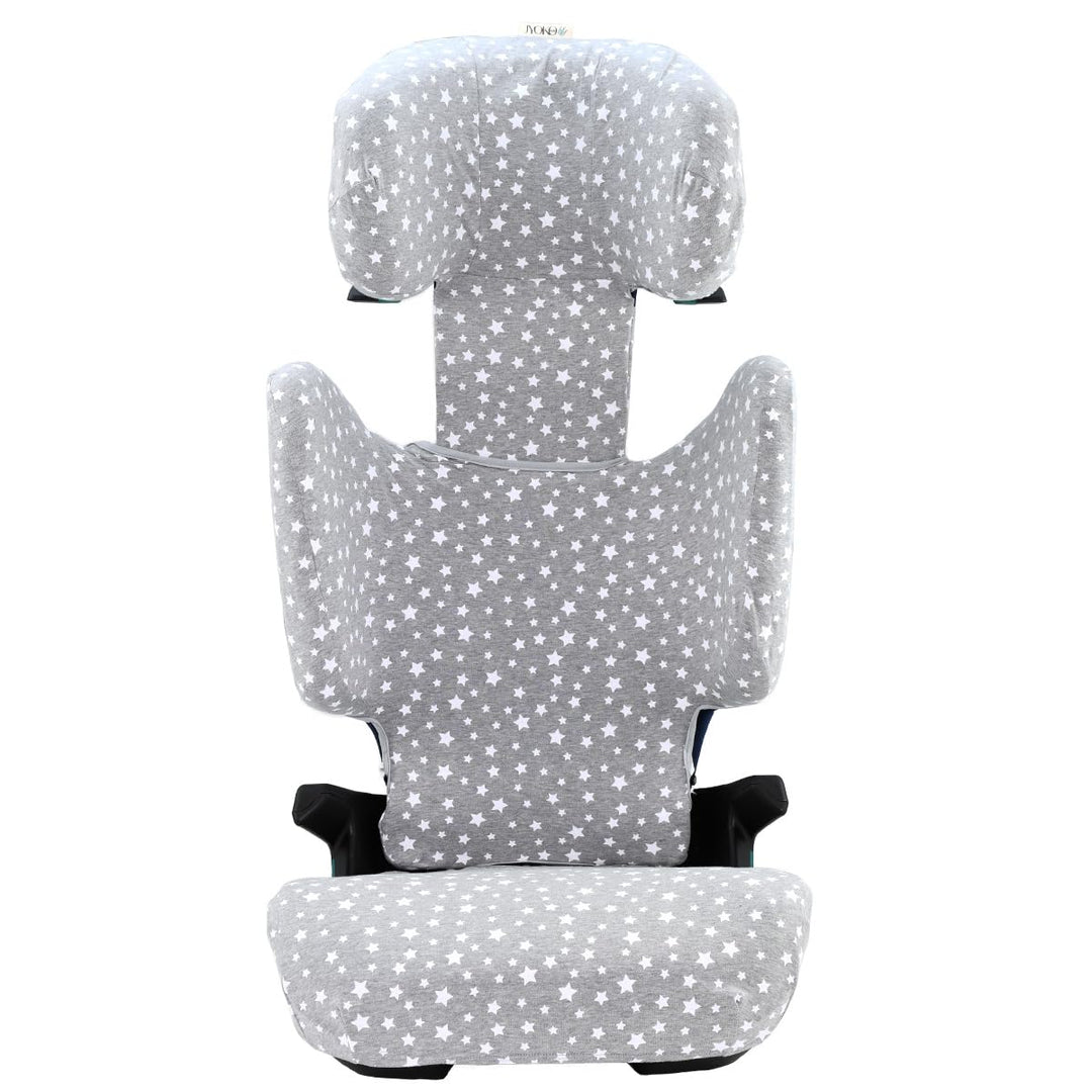 JYOKO KIDS Sitzbezug kompatibel mit Romer Kidfix (Romer Kidfix M I-SIZE, White Star)