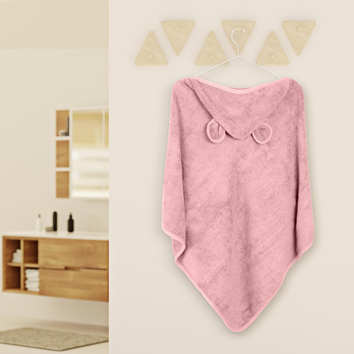 Kapuzenhandtuch Baby EXTRA dick, warm & weich | 75x75cm Babyhandtuch mit Kapuze (100% Bambus) | Baby