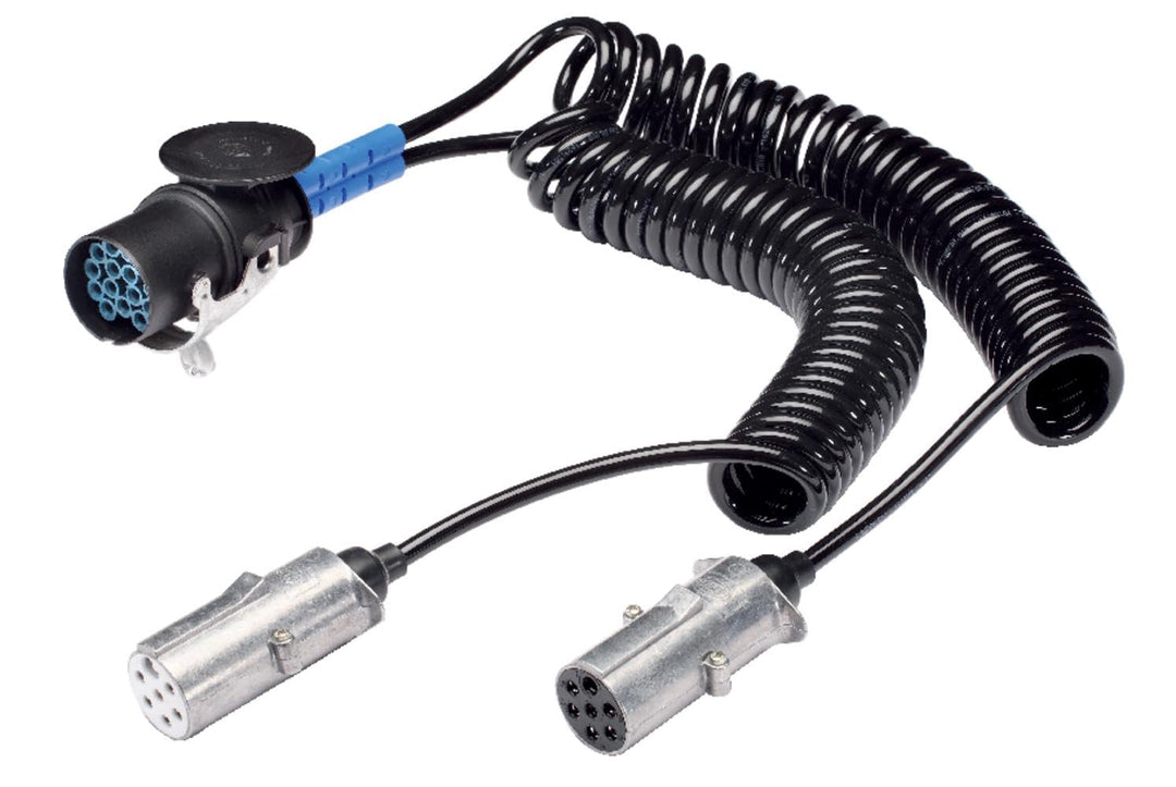 HELLA - Adapterkabel, Anhängersteckdose - 24V - Stecker: 157/7 - Länge: 4m - 8JA 005 952-041