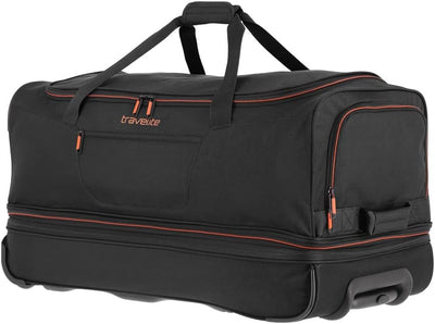 travelite 2-Rad Trolley Reisetasche Gr. L mit Dehnfalte, Gepäck Serie BASICS: Weichgepäck Reisetasch