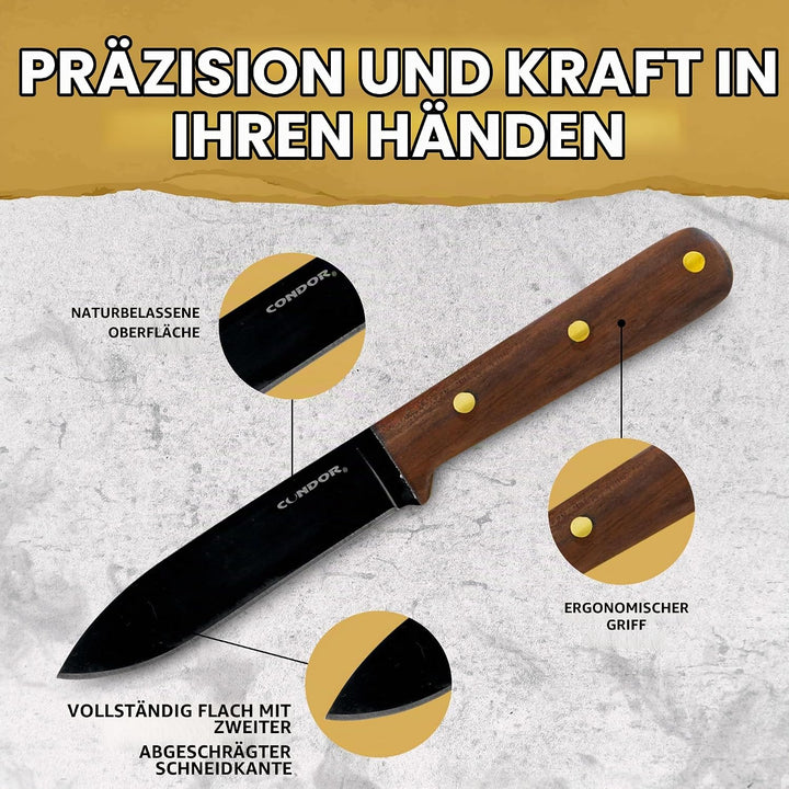 Condor Tool &amp; Knife SOLOBOLO Messer, 1075 Carbonstahl, Mehrfarbig, One Size